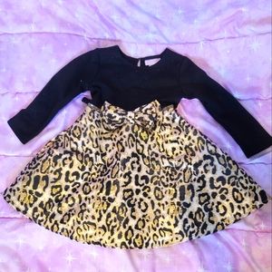 Toddler Girls Leopard Party Dress